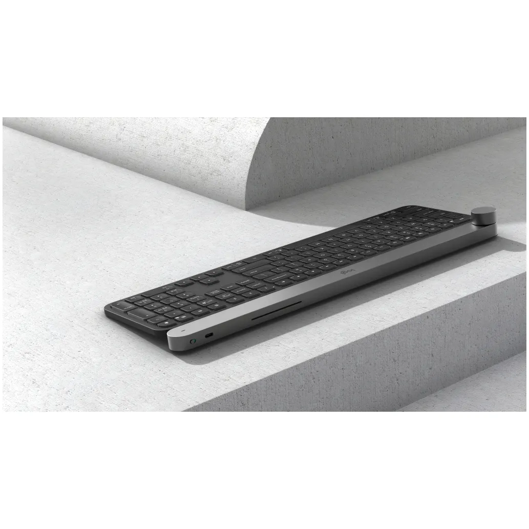 Tipkovnica brezžična Logitech Craft Advanced US international | SLO gravura siva LED osvetlitev (920-008504)
