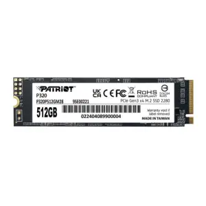 SSD PATRIOT VIPER P320 M.2 PCI-Ex4 NVMe 512GB 3GB/S (P320P512GM28)