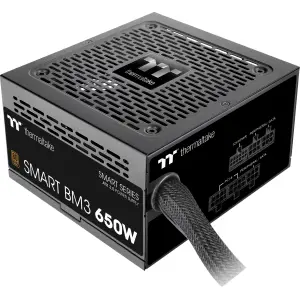 Napajalnik - 650W Thermaltake 650 Smart BM3 80Plus Bronze 85% ATX3.0 ATX12V Semi-Modular 120mm črna (PS-SPD-0650MNFABE-3)