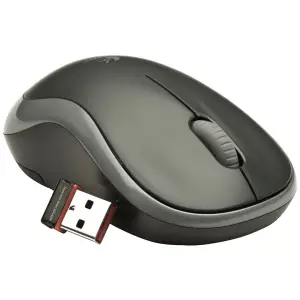 Miš Logitech brezžična M185 za notesnike siva nano (910-002235)