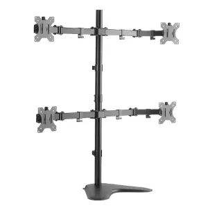 Nosilec za LCD 4x monitor 33 - 82 cm (13"-32") do 8kg/roka nagibni gor/dol/levo/desno LogiLink (BP0046) EOLS-P