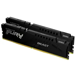 DDR5 32GB 6000MHz CL36 KIT (2x16GB) Kingston Fury Beast XMP3.0 1,35V Gaming črna (KF560C36BBE2K2-32)