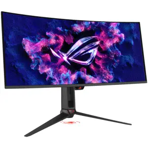 Monitor Asus 86,4 cm (34,0") PG34WCDN 3440x1440 Curved Gaming 360Hz OLED 0,03ms 2xHDMI DisplayPort USB-C 90W 3xUSB3.2 HAS  DCI-P3-99% FreeSync Premium PRO G-Sync Compatible KVM HDR400 ROG Swift