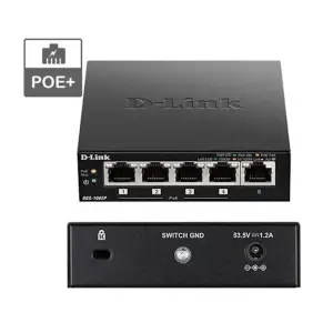 STIKALO 5-PORT D-link 100/1000 1000 PoE (DGS-1005P/E)