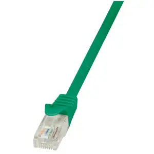 KABEL PATCH UTP Cat 5e  5,00m  RJ45 10/100 LogiLink CCA - zelen (CP1075U)