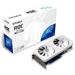 Grafična kartica Intel Arc A770 Sparkle ROC LUNA OC Bela - 16GB GDDR6  | 1xHDMI 2.0b 3xDisplayport 2.0 (SA770RW-16GOC)
