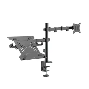 Nosilec za monitor 43,2 - 81,3 cm (17"-32") in prenosnik do 15,6", nagibni namizni LogiLink (BP0175)