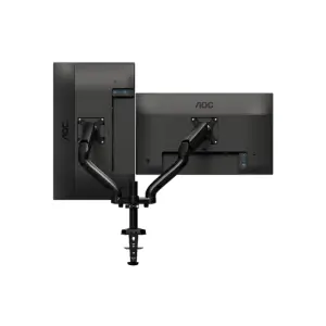 Nosilec za LCD monitor dvojni 13"-27" do 9kg - pritrditev na rob mize AOC (AD110D0)