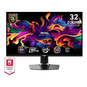 Monitor MSI 80 cm (31,5") MAG 321UP QD-OLED 3840x2160 Gaming 165Hz QD-OLED 0,03ms 2xHDMI DisplayPort USB-C 15W Pivot  DCI-P3-99% AdaptiveSync MAG