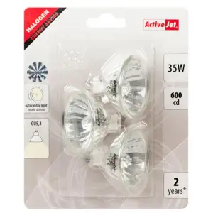 Žarnica Halogen Reflektor ACTIVEJET GU5,3 35W 3kos blister