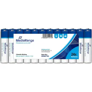 Baterijski vložek MediaRange MRBAT103 1,5V AAA/LR03 24 kos Premium Alkalne (111589)