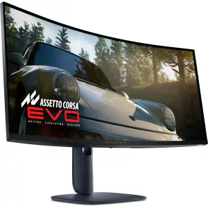 Monitor Dell 86,4 cm (34,0") AW3425DW 3440x1440 Curved Gaming 240Hz QD-OLED 0,03ms 2xHDMI DisplayPort USB3.2 USB-C-Out HAS  DCI-P3-99,3% FreeSync Premium PRO G-Sync HDR400 Alienware