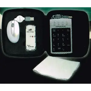 Potovalni komplet Port - primerno za notesnike (mini miška + numerična tipkovnica + USB HUB + čistilo)