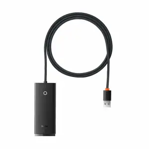 HUB USB-C =>  4xUSB3.0 1,00m Baseus črn (WKQX030101)