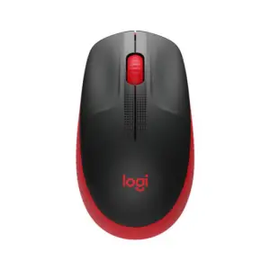 Miš  Logitech NoteBook Brezžična M190 optična rdeča (910-005908)