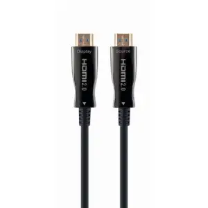 Kabel HDMI(m)=>HDMI(m) v2.0 20,00m UHD 4K/60Hz AOC optični pozlačeni kontakti z ethernet črn Gembird (CCBP-HDMI-AOC-20M-02)