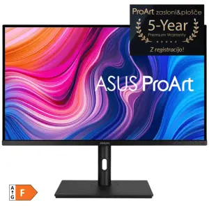 Monitor Asus 81,3 cm (32,0") PA328CGV 2560x1440 grafično oblikovanje 165Hz IPS 5ms 2xHDMI DisplayPort USB-C 90W 4xUSB3.2 Pivot Zvočniki  DCI-P3-95% FreeSync Premium PRO HDR600 ProArt
