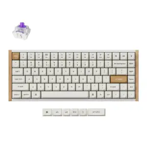 Mehanska Tipkovnica brezžična Keychron UK | bela RGB (Nebula magnetic switch) (K2H-Q1-UK)