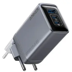 Hišni polnilec 100-240V => 1x USB-A (ž) 2x USB-C 100W za mobilni telefon ali tablični računalnik Anker Primer GaN črn (A2688341)