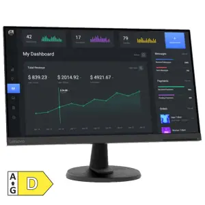 Monitor Lenovo 60,5 cm (23,8") D24-45 1920x1080 75Hz VA 5ms VGA HDMI  sRGB103% FreeSync
