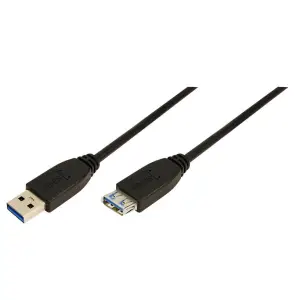 Kabel USB 3.0 A => A 1,00m - podaljšek LogiLink (CU0041)
