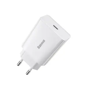 Hišni polnilec 100-240V => 1x USB-C 20W Baseus bel (CCFS-SN02)
