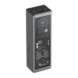 Prenosna baterija Lenovo Powerbank 140W 20000mAh 2xUSB-C 1xUSB-A črno/siva