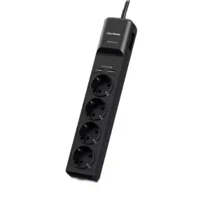 Prenapetnostna zaščita CyberPower 1,80m SurgeProtector P0420SUD0-DE 4x vtičnica 2x USB