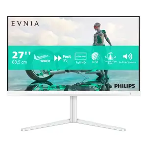 Monitor Philips 68,6 cm (27,0") 27M2N3201A 1920x1080 Gaming 180Hz Fast-IPS 0,5ms 2xHDMI DisplayPort Pivot Zvočniki  3H DCI-P3-95% AdaptiveSync HDR10 Evnia3000 Bele barve