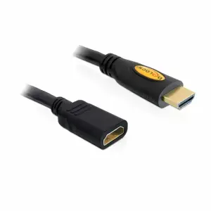 Kabel HDMI(m)=>HDMI(ž) 1,00m podaljšek Delock črn ETH (83079)