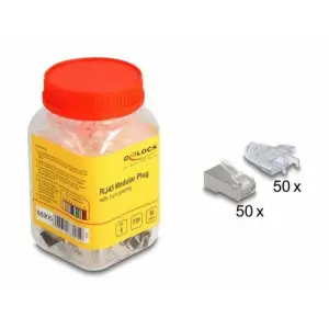 Konektor RJ45 CAT.6 FTP Easy Connect 50pak Delock  (66905)