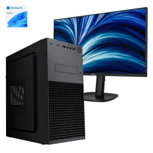 Računalnik MEGA MT S4 Ultra 5 225/Intel grafika/16GB-DDR5/500GB/450W/Win11Home črna + Monitor Philips 24" - FHD