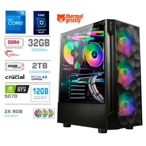 Računalnik MEGA TWR S7 i7-12700K/RTX5070/32GB/2TB-4.0/750W/Brez OS RGB