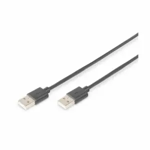 Kabel USB A => A 1,80m Digitus črn dvojno oklopljen