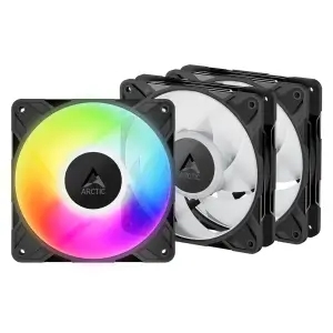 Ventilator Arctic P12 Pro PWM 120mm črna RGB (3 pack)