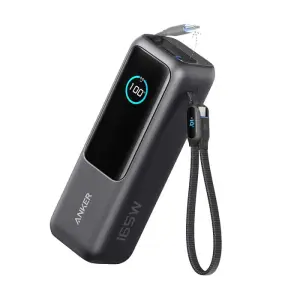 Prenosna baterija Anker Powerbank 25000mAh 165W PD 1x USB-A 3x USB-C črna (A1695H11)