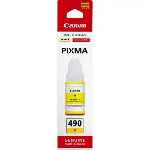 Canon GI-490 YELLOW črnilo v steklenički za G1400, G2400. G3400 70ML 7.000 STRANI (0666C001AA)