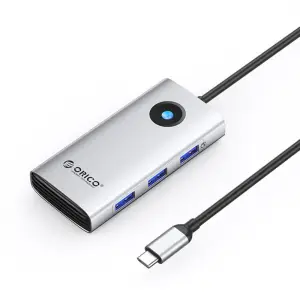 Priklopna postaja USB-C => Orico PW11-6P HDMI 3xUSB3.0 1xUSB-C 1xUSB-C 100W (ORICO-PW11-6P-SV-EP)