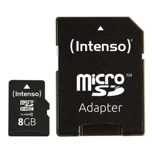 Spominska kartica microSDXC 8GB Intenso Class 10 25MB/s/12MB/s U1 V10 UHS-I +adapter (3413460)