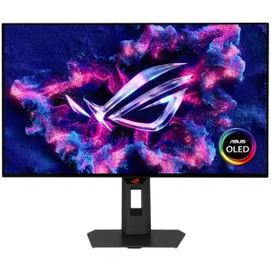 Monitor Asus 68,6 cm (27,0") XG27AQWMG 2560x1440 Gaming 280Hz OLED 0,03ms 2xHDMI DisplayPort 2xUSB3.2 HAS  DCI-P3-99% FreeSync Premium PRO G-Sync Compatible HDR10 ROG Strix