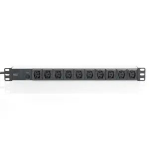 Razdelilec Digitus 48cm 10xEuro C13 ALU UPS Digitus črno/siv