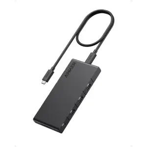 Priklopna postaja USB-C => Anker 10v1 2xHDMI 1xLAN 1xUSB3.2 2xUSB2.0 1xUSB-C3.2 1xUSB-C 100W Čitalec kartic(A83A2G11)