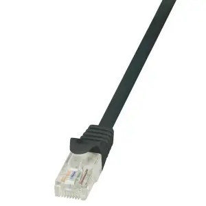 KABEL PATCH UTP Cat 5e  5,00m  RJ45 10/100 LogiLink CCA - črn (CP1073U)