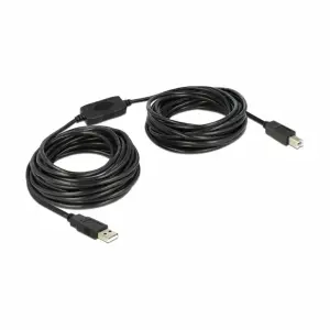 Kabel USB-A (m) => USB-B (m) 11,00m z ojačevalcem Delock (82915)
