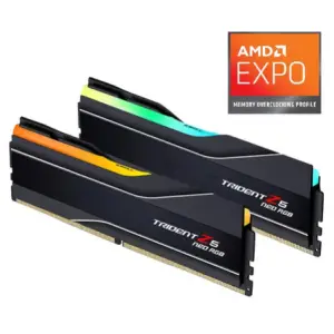 DDR5 64GB 6000MHz CL30 KIT (2x32GB) G.Skill RGB Trident Z5 Neo 1,4V PC črna (F5-6000J3040G32GX2-TZ5NR)