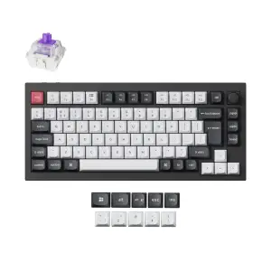 Mehanska Tipkovnica brezžična Keychron Q1 HE QMK UK | črna RGB (Nebula magnetic switch) (Q1H-M1-UK)