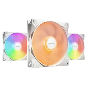 Ventilator be quiet! Light Wings LX 140mm bela RGB (3 pack)