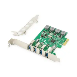 Kontroler PCI-Express => 4x USB 3.0 Digitus  DS-30226 Low profile 