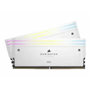 DDR5 32GB 6000MHz CL30 KIT (2x16GB) Corsair RGB Dominator Titanium 1,4V bela (CMP32GX5M2B6000C30W)