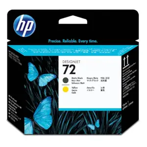 HP GLAVA MAT CRNA IN RUMENA 72 ZA DESIGNJET T1100/T610  VEC KOT 3L (C9384A)